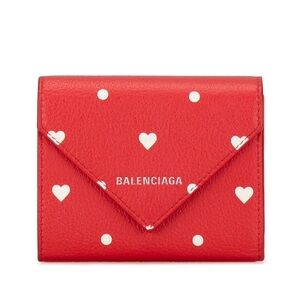 Authentic Balenciaga Women’s Papier Hearts Mini Wallet